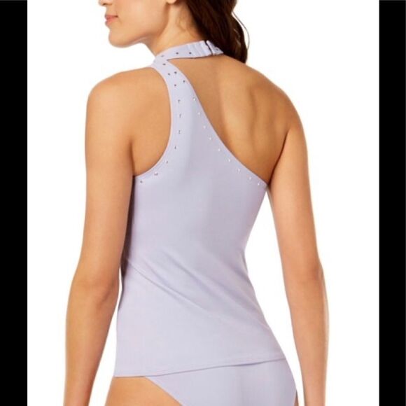 Michael Kors Lilac studded choker tankini set - Picture 4 of 9